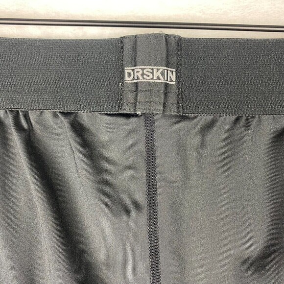 DRSKIN Compression Pants Tights Mens Medium Black White Lightweight Bundle of 2 - Picture 8 of 16